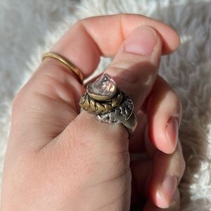 Weird Vintage Brutalist Style Ring